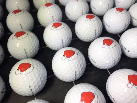 Santa Hat Golf Balls
