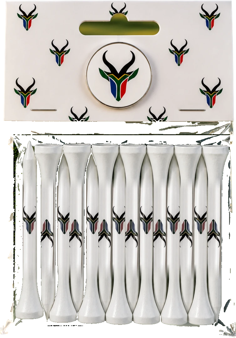 T-Boks Special — branded Bokkie tees and a ball marker in a hanging pack